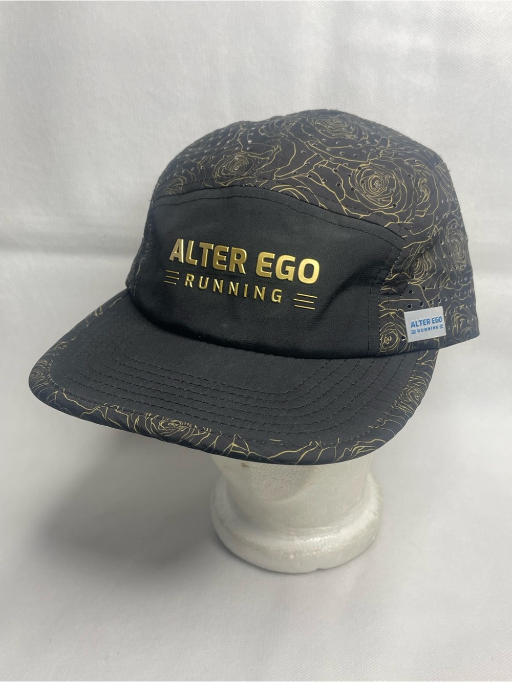 Alter Ego Standard Cruiser Splash Gray Running Cap Adjustable Snapback Black Hat